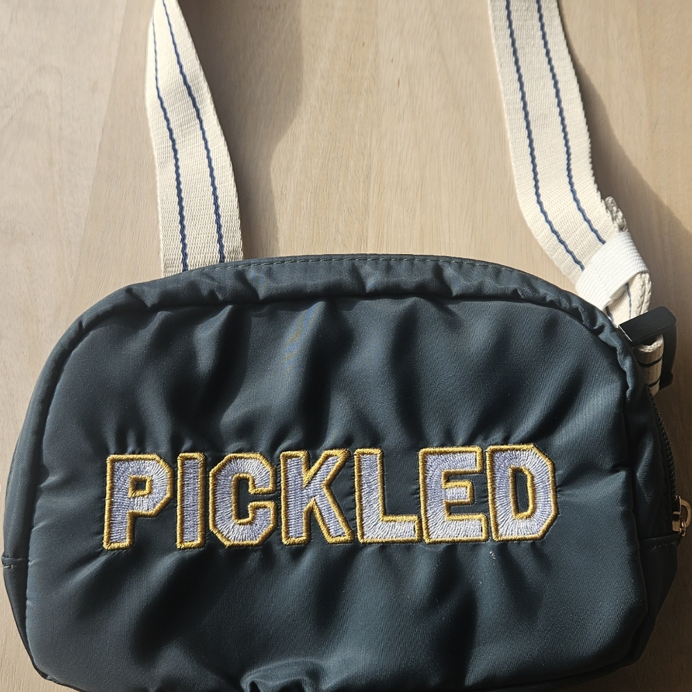 Prince Pickled Belt Bag Green with a creme strap - New without tags